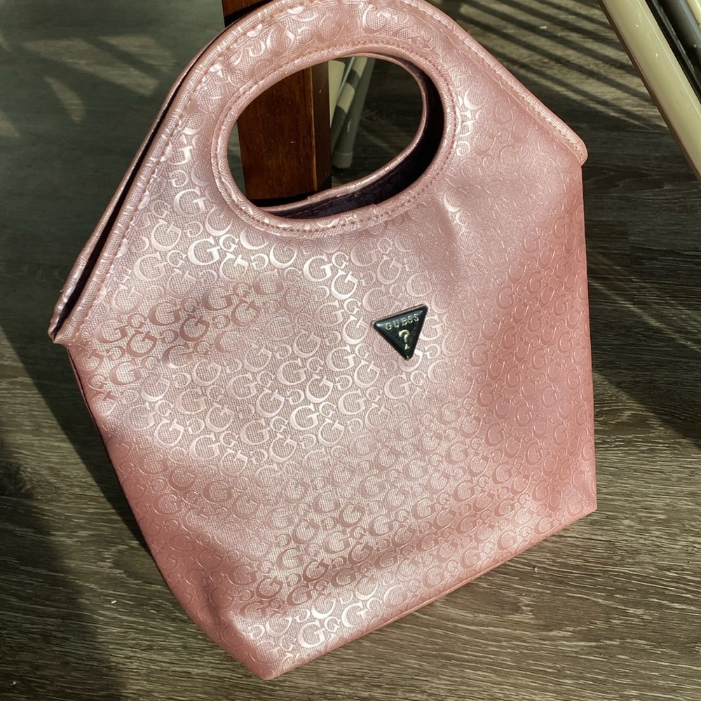 Pink stylish Guess lunchbox